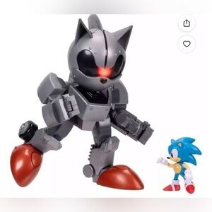 Sonic The Hedgehog Giant Mecha Sonic vs Soic Action Figure Set NEW TOY